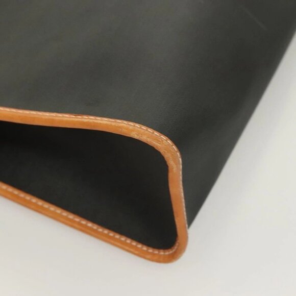 Christian Dior Clutch Bag PVC Black Gold Auth ti3240 - Picture 10 of 16